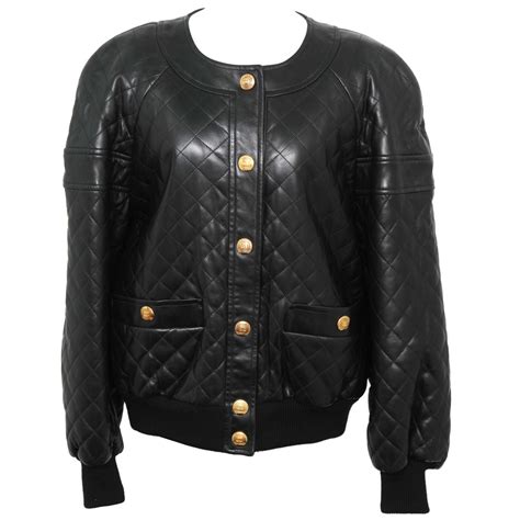 chanel vintage bomber jacket|Vintage Chanel jean jacket.